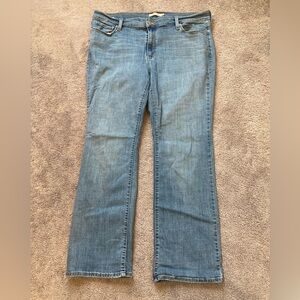 Levi’s Classic Bootcut Womens Blue Denim Jeans 20W Plus Pants Stretch